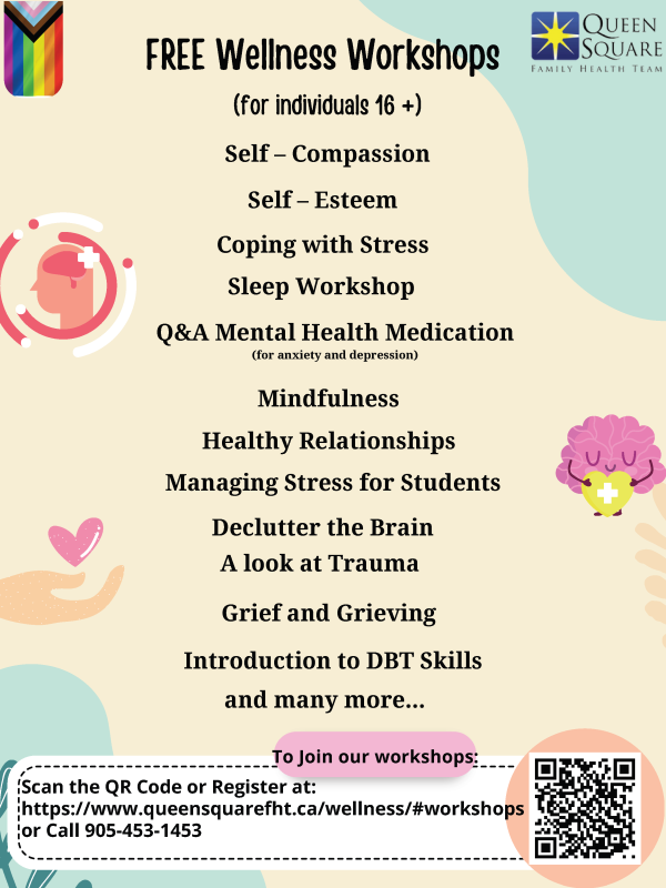 FREE Wellness Workshops May 2024 16+